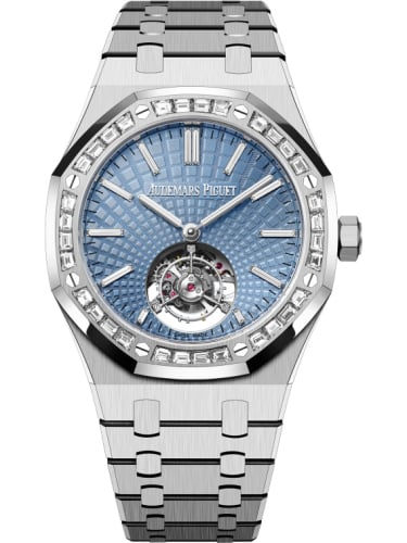 Audemars Piguet Royal Oak Self-Winding Flying Tourbillon Platinum / Baguette / Ice Blue