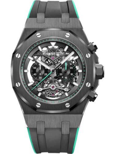 Audemars Piguet Royal Oak Tourbillon Chronograph Openworked Ceramic / Green