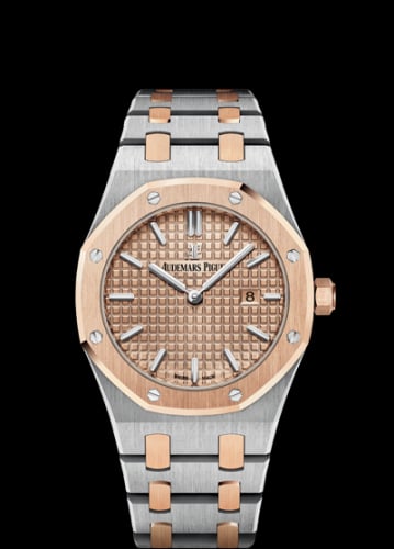 Audemars Piguet Royal Oak 67650 Quartz Stainless Steel / Pink Gold / Pink / Bracelet