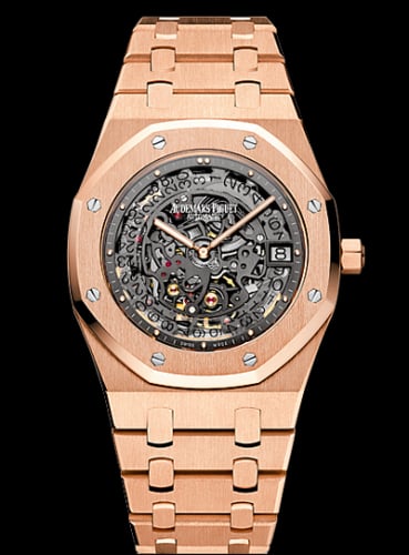 Audemars Piguet Royal Oak 15204 Openworked Extra-Thin Pink Gold