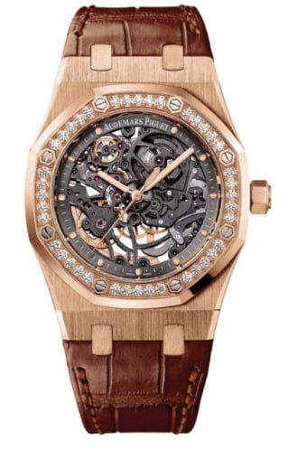 Audemars Piguet Royal Oak 15306 Openworked Selfwinding Pink Gold / Diamond