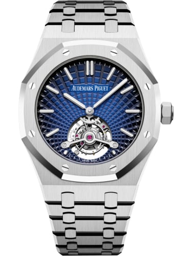 Audemars Piguet Royal Oak Ultra Thin Tourbillon Platinum / Smoked Blue Evolutive