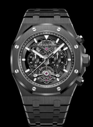 Audemars Piguet Royal Oak 26343 Tourbillon Chronograph Openworked Ceramic