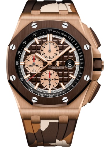 Audemars Piguet Royal Oak Offshore 42 Pink Gold / Ceramic / Brown / Rubber