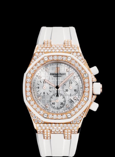 Audemars Piguet Royal Oak Offshore 26092 Lady Chronograph Pink Gold / White
