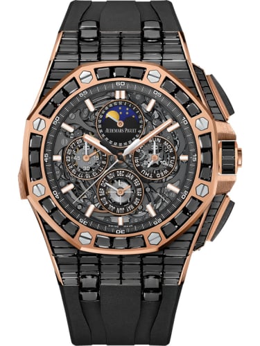 Audemars Piguet Royal Oak OffShore Grande Complication Pink Gold - Black Sapphire / Skeleton