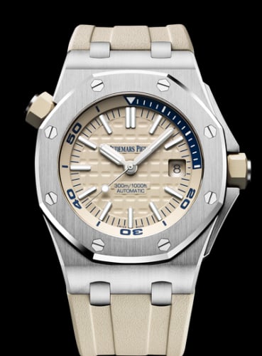 Audemars Piguet Royal Oak Offshore Diver Stainless Steel / Beige
