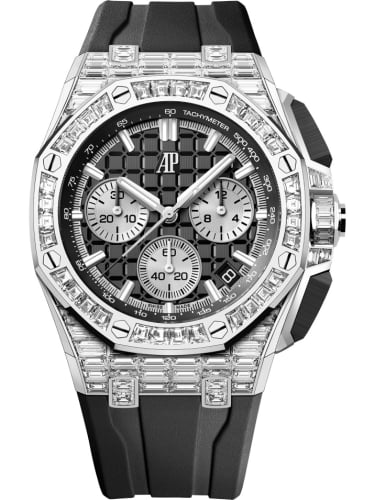 Audemars Piguet Royal Oak Offshore 43 White Gold - Baguette / Black