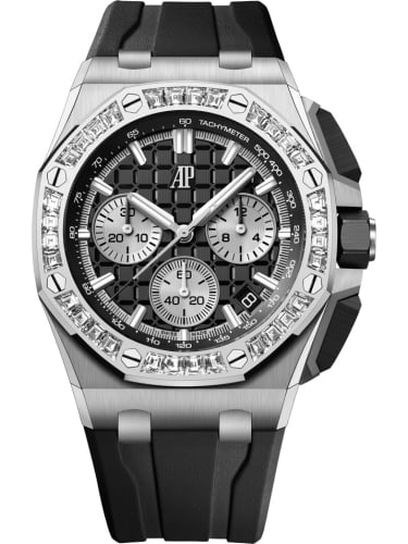 Audemars Piguet Royal Oak Offshore 43 White Gold - Baguette / Black