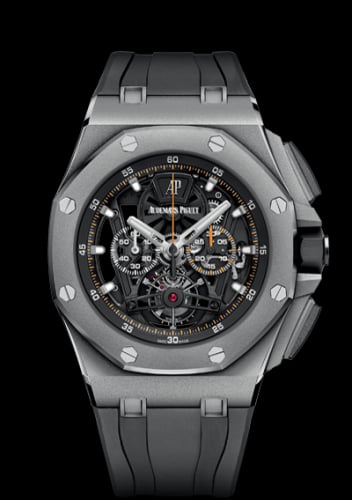 Audemars Piguet Royal Oak Offshore Tourbillon Chronograph Openworked Titanium / Rubber