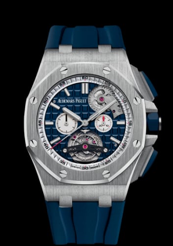 Audemars Piguet Royal Oak Offshore Tourbillon Chronograph Selfwinding Stainless Steel / Blue