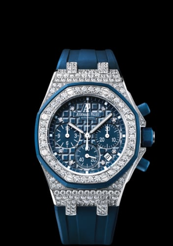 Audemars Piguet Royal Oak Offshore 26092 Lady Chronograph White Gold / Blue