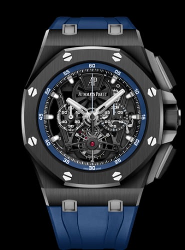 Audemars Piguet Royal Oak Offshore Tourbillon Chronograph Openworked Ceramic / Rubber