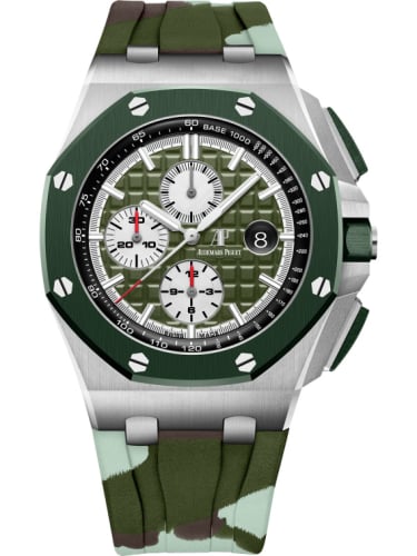 Audemars Piguet Royal Oak Offshore 44 Stainless Steel / Ceramic / Khaki / Rubber