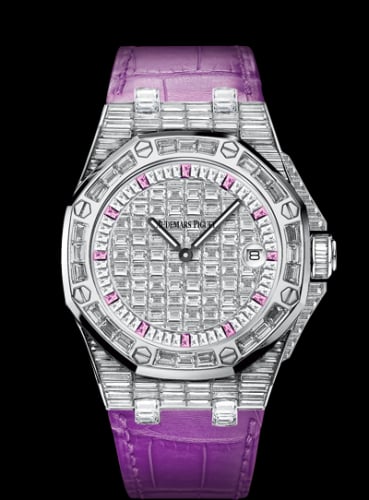 Audemars Piguet Royal Oak OffShore 67543 Lady Quartz Sapphire Hour