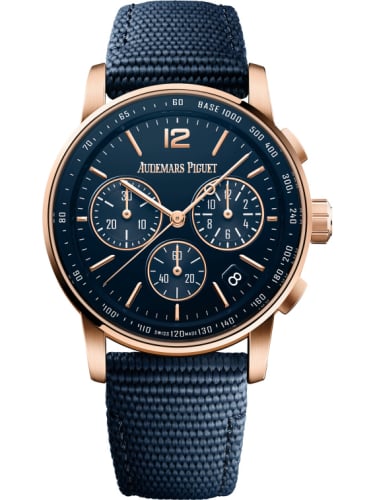 Audemars Piguet CODE 11.59 Chronograph Selfwinding Pink Gold / Blue / Fabric