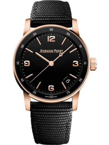 Audemars Piguet CODE 11.59 Automatic Pink Gold / Black / Fabric