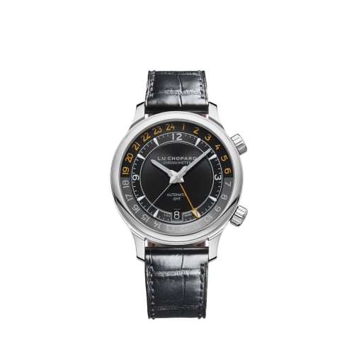 Chopard L.U.C Time GMT One Stainless Steel / Black