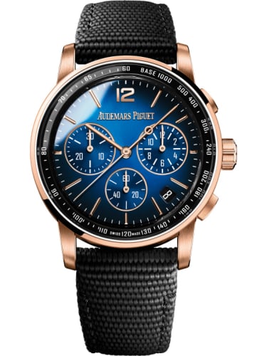 Audemars Piguet CODE 11.59 Chronograph Selfwinding Pink Gold / Blue / Fabric