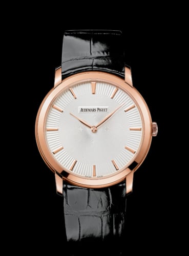 Audemars Piguet Jules Audemars 15180 Extra-Thin Pink Gold / Silver Guilloche