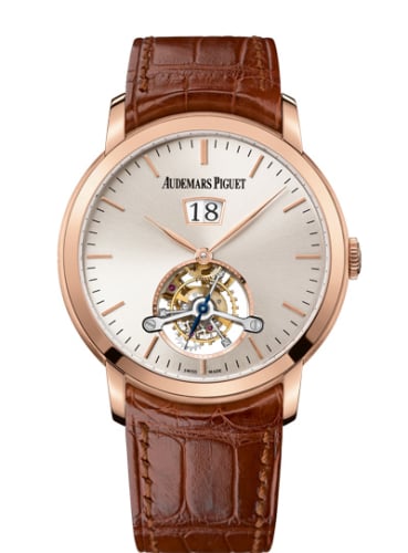 Audemars Piguet Jules Audemars Tourbillon Grande Date Pink Gold / Silver