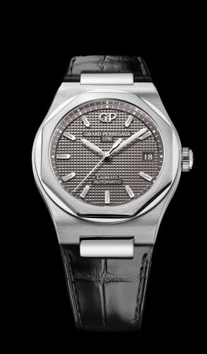 Girard-Perregaux Laureato 38 Automatic Stainless Steel / Grey / Alligator