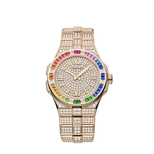 Chopard Alpine Eagle Frozen 41 Rose Gold - Rainbow