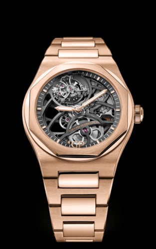 Girard-Perregaux Laureato 42 Flying Tourbillon Skeleton Pink Gold / Bracelet