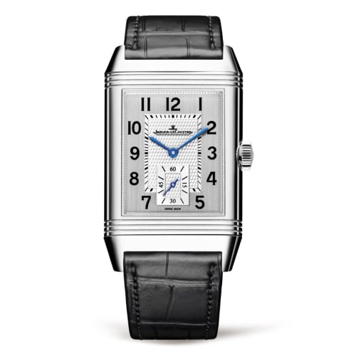 Jaeger-LeCoultre Reverso Classic Large Duoface Small Seconds Stainless Steel / Silver / Alligator
