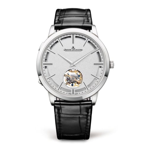 Jaeger-LeCoultre Master Ultra Thin Minute Repeater Flying Tourbillon White Gold / Silver