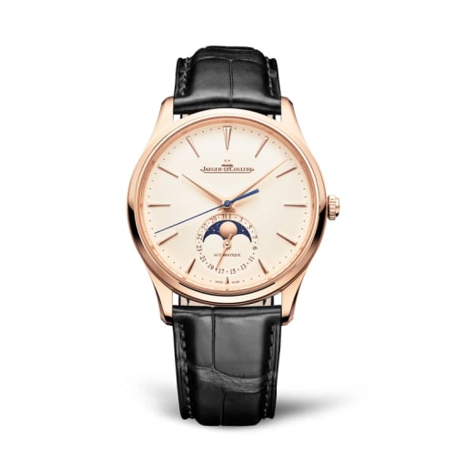 Jaeger-LeCoultre Master Ultra Thin Moon Pink Gold / Eggshell / Alligator