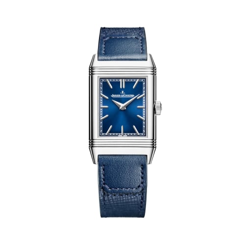 Jaeger-LeCoultre Reverso Tribute Monoface Midsize Stainless Steel / Blue