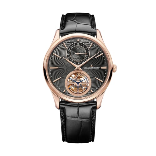 Jaeger-LeCoultre Master Ultra Thin Tourbillon Pink Gold / Grey Enamel