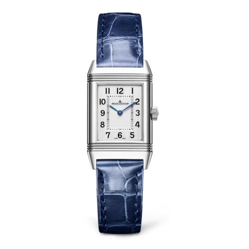 Jaeger-LeCoultre Reverso Classic Small Quartz Stainless Steel / Silver / Alligator