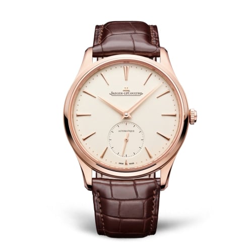 Jaeger-LeCoultre Master Ultra Thin Small Seconds Pink Gold / Eggshell / Alligator