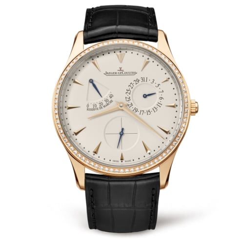 Jaeger-LeCoultre Master Ultra Thin Réserve de Marche Pink Gold / Diamond / Eggshell