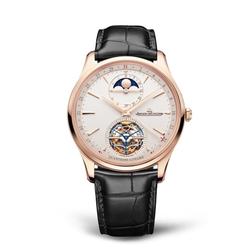 Jaeger-LeCoultre Master Ultra Thin Tourbillon Moon Pink Gold / Eggshell / Alligator