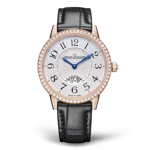 Jaeger-LeCoultre Rendez-Vous Date Medium Quartz Pink Gold - Diamond / Silver / Alligator
