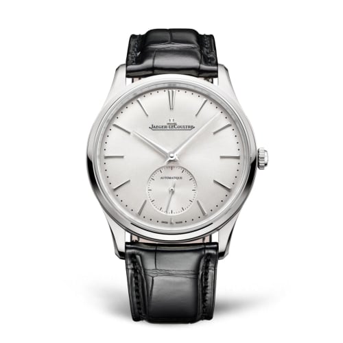 Jaeger-LeCoultre Master Ultra Thin Small Seconds Stainless Steel / Silver / Alligator