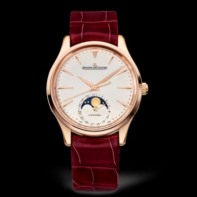 Jaeger-LeCoultre Master Ultra Thin Moon 34 Pink Gold / Eggshell / Alligator