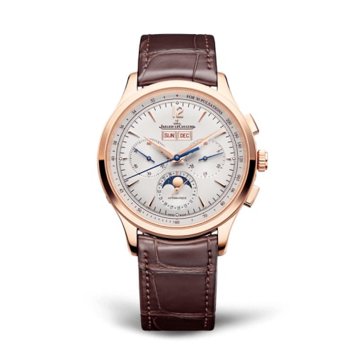 Jaeger-LeCoultre Master Control Chronograph Calendar Pink Gold / Silver / Alligator