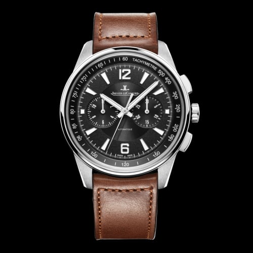 Jaeger-LeCoultre Polaris Chronograph Stainless Steel / Black / Calf
