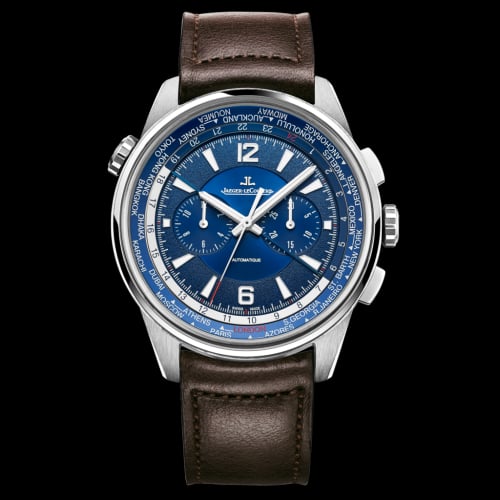 Jaeger-LeCoultre Polaris Chronograph WT Titanium / Blue / Calf