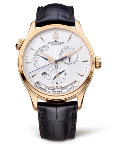 Jaeger-LeCoultre Master Geographic Pink Gold / Silver / Alligator