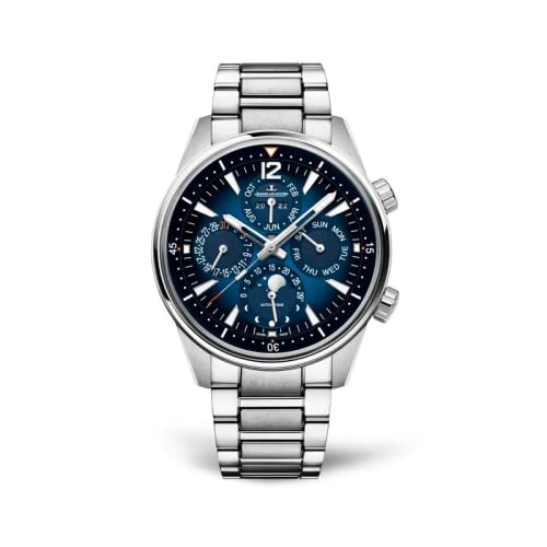 Jaeger-LeCoultre Polaris Perpetual Calendar Stainless Steel / Blue / Bracelet