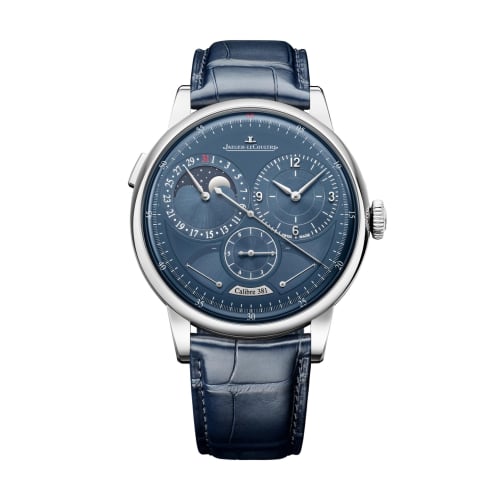 Jaeger-LeCoultre Duomètre Quantième Lunaire Stainless Steel / Blue