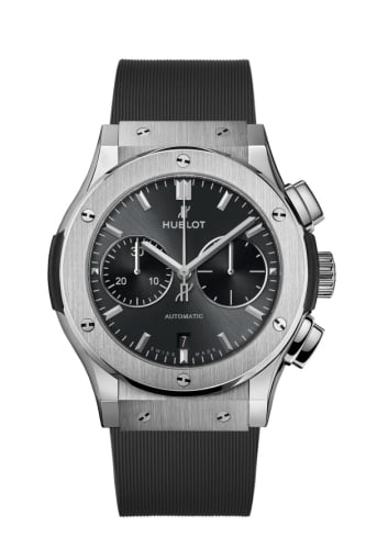 Hublot Classic Fusion 45 Chronograph Titanium / Racing Grey / Rubber