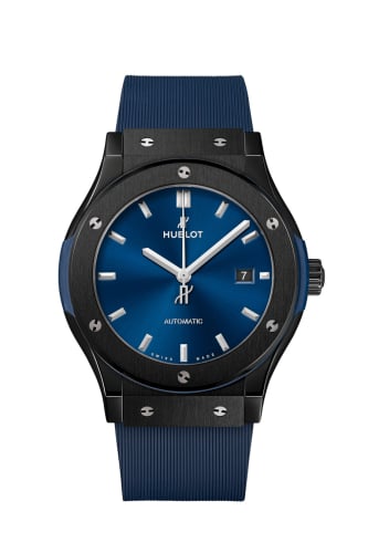 Hublot Classic Fusion 42 Ceramic / Blue / Rubber