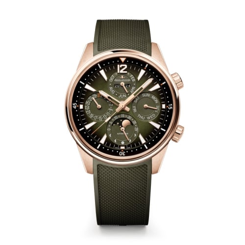 Jaeger-LeCoultre Polaris Perpetual Calendar Pink Gold / Green