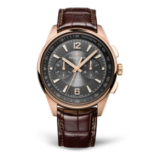 Jaeger-LeCoultre Polaris Chronograph Pink Gold / Grey / Alligator